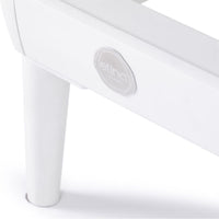 Thumbnail for Elina Pilates Nubium Reformer Bundle Close-Up View Of Logo Badge And Support Leg On White Background