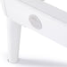 Elina Pilates Nubium Reformer Bundle Close-Up View Of Logo Badge And Support Leg On White Background