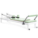Elina Pilates Nubium Reformer Green Variant Side Angle View With Rope On White Background