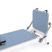 Elina Pilates Nubium Reformer Ocean Blue Variant Close-Up View Of Jumpboard With Spring Resistance Controls On White Background