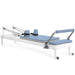 Elina Pilates Nubium Reformer Ocean Blue Variant Side Angle View With Rope On White Background