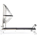 Elina Pilates Nubium Reformer with Tower Black Variant Side View Complete Set On White Background