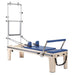 Elina Pilates Physio Reformer Master Instructor with Tower Blue Variant Front Angled View On White Background
