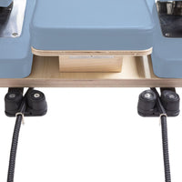 Thumbnail for Elina Pilates Physio Reformer Master Instructor with Tower Close-Up View Of Reformer Rope Guide Pulleys On White Background