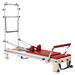 Elina Pilates Reformer Master Instructor With Tower Red Variant Front Angled View On White Background