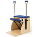 Elina Pilates Wood Combo Chair Blue Variant Front Angled View On White Background