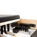Elina Pilates Wood Physio Reformer & Tower Set Close-Up View Of Folding Lock And Internal Hardware