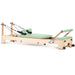 Elina Pilates Wooden Reformer Ligno Green Variant Front Angled View On White Background