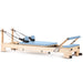 Elina Pilates Wooden Reformer Ligno Ocean Blue Variant Front Angled View On White Background