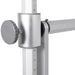 Elina Reformer Master Instructor with Tower Close-Up View Of Adjustable Tower Upright Locking Knob On White Background