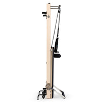 Thumbnail for Elina Vertical Reformer for Home Black Variant Side View Showing Space-Saving Folded Configuration On White Background