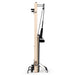 Elina Vertical Reformer for Home Black Variant Side View Showing Space-Saving Folded Configuration On White Background