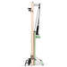 Elina Vertical Reformer for Home Green Variant Side View Showing Space-Saving Folded Configuration On White Background
