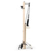 Elina Vertical Reformer for Home Ivory Variant Side View Showing Space-Saving Folded Configuration On White Background