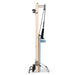 Elina Vertical Reformer for Home Ocean Blue Variant Side View Showing Space-Saving Folded Configuration On White Background