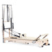 Elina Wooden Reformer Ligno with Tower Ivory Variant Front Angled View Complete Set On White Background