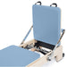 Elina Wooden Reformer Ligno with Tower Ocean Blue Variant Close-Up View Of Jump Board On White Background
