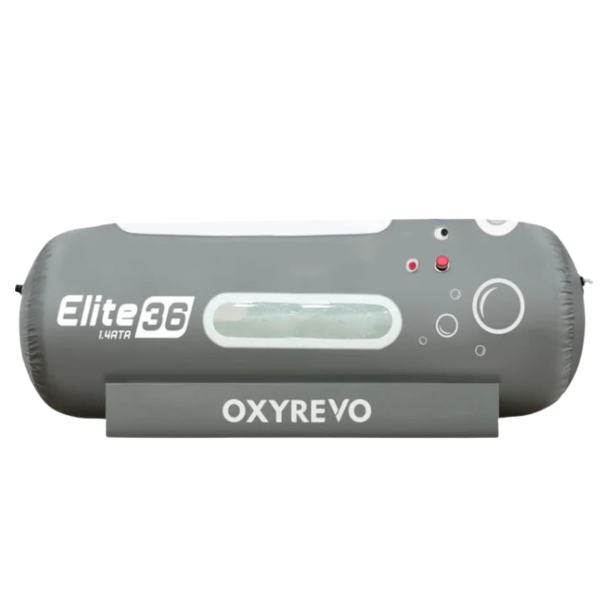 Elite36 1.4 ATA Portable Hyperbaric Chamber Front View One side On White Background
