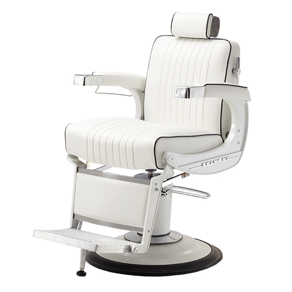 Takara Belmont Elegance Elite White Barber Chair BB-225W