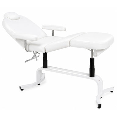 Equipro Aero-Comfort Pneumatic Treatment Table Semi Reclined And Semi Folded On Leg Part With Clean Background