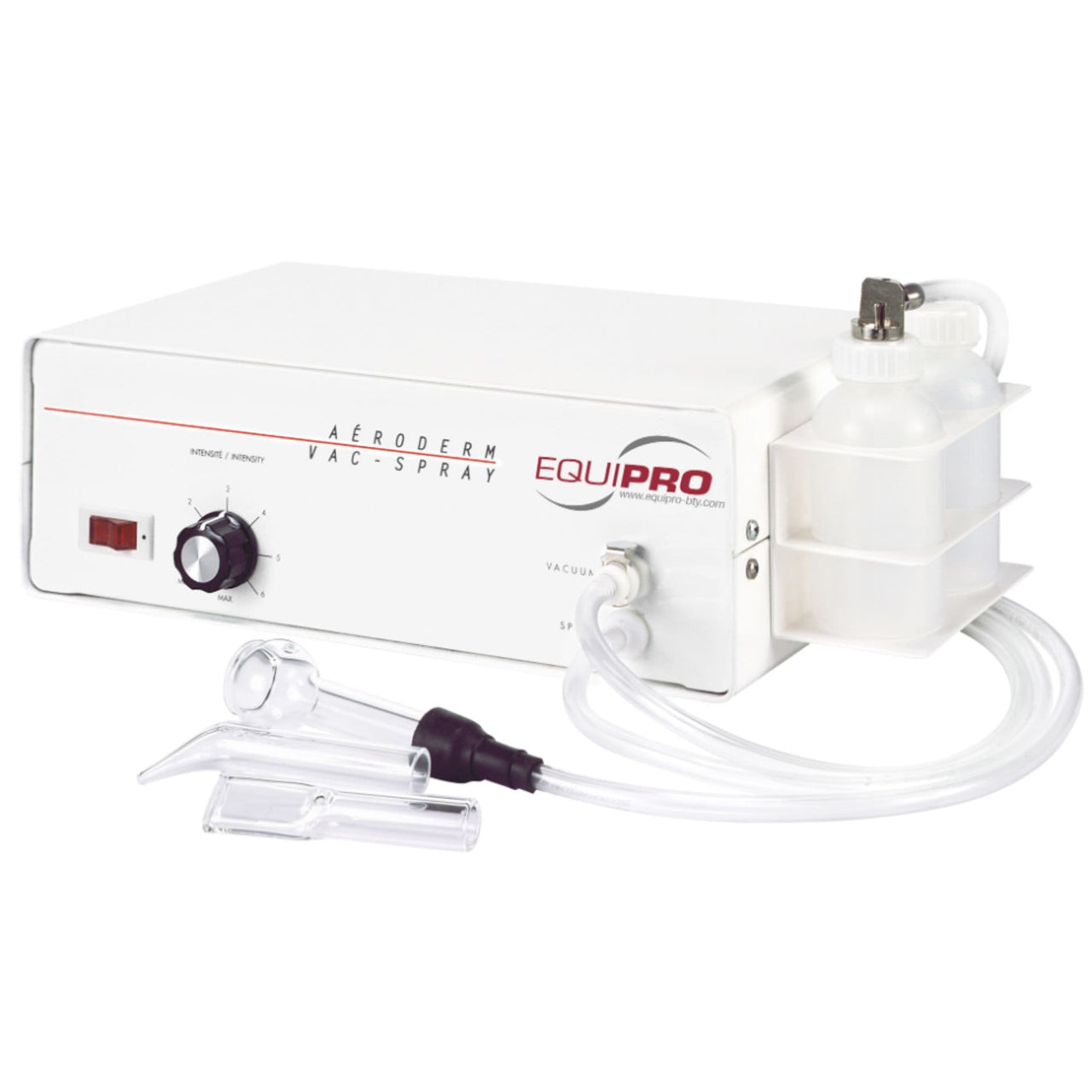 Equipro Aeroderm Vacuum and Spray Machine With Clean White Background