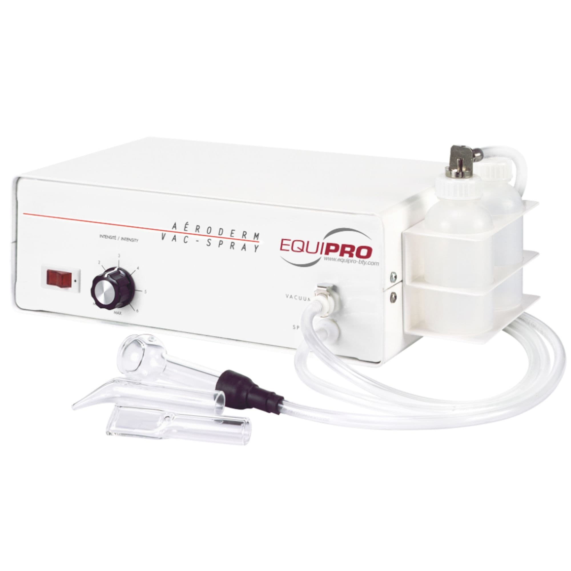 Equipro Aeroderm Vacuum and Spray Machine With Clean White Background