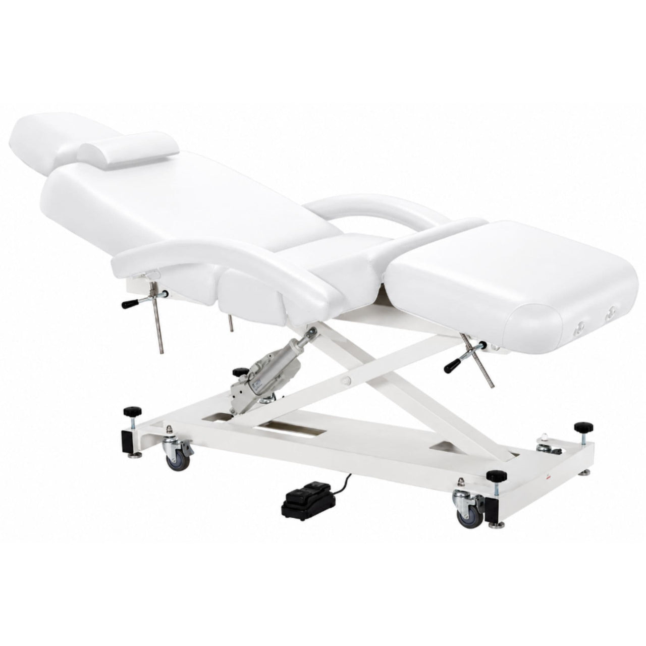 Equipro Divine Spa Massage Table Semi-Reclined On Clean Background