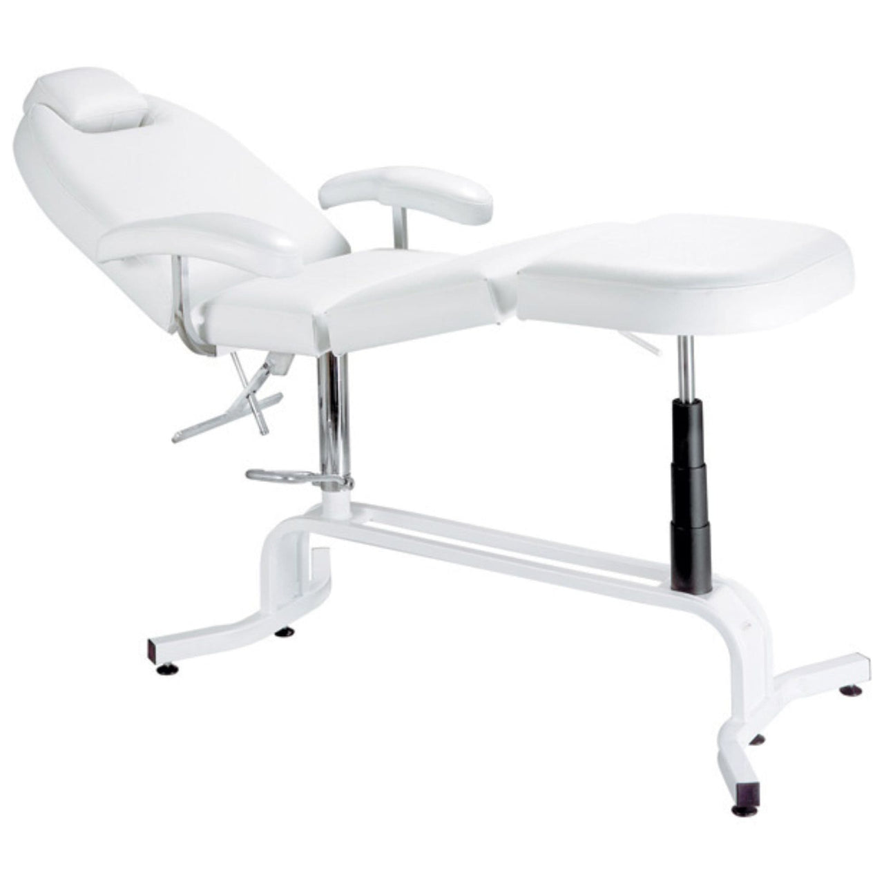 Equipro Hydro-Comfort Treatment Table Semi Reclined And Semi Folded On Leg Part With Clean Background