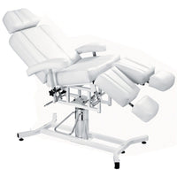 Thumbnail for Equipro Maxi Comfort Pedicure and Facial Chair Bed Semi-Angled View On Clean White Background