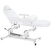 Equipro Multi-Comfort Hydraulic Massage Facial Table Semi-Reclined With Cushion On Clean Background