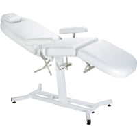 Thumbnail for Equipro Poly-Comfort Deluxe Facial-Massage Table Semi Reclined And Semi Folded On Leg Part With Clean Background