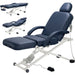 Equipro Royal 3-Motor All Electric Spa Table Semi Reclined On Navy Color With Clean White Background