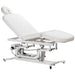 Equipro Spa Comfort Lounge Facial Care Bed Semi-Reclined And Sei Folded On Legs With Clean Background