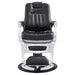 Esquire Reclining Barber Chairs Black Variant Black Variant Front View On White Background