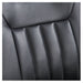 Esquire Reclining Barber Chairs Close Up View Of Black Upholstered Backrest