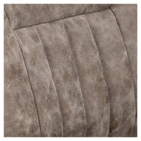 Thumbnail for Esquire Reclining Barber Chairs Close Up View Of Vintage Brown Upholstered Backrest
