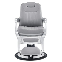 Thumbnail for Esquire Reclining Barber Chairs Gray Variant Black Variant Front View On White Background