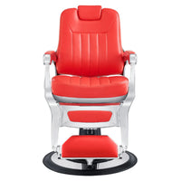 Thumbnail for Esquire Reclining Barber Chairs Red Variant Black Variant Front View On White Background