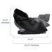Evolution Max 4D Massage Chair Showing The Complete Measurement