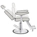 Executive All Purpose Reclining Chair White Variant Side View Demonstrating Swing Adjustment On White Background