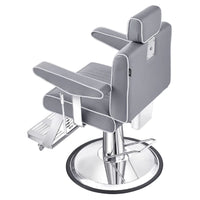 Thumbnail for Executive Multi-Use Reclining Salon Chair Gray Variant Rear Angled View On White Background