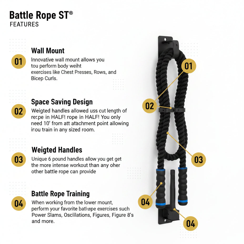 The Abs Company Battle Rope ST System – ABS3024