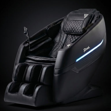 Floridian Brand Rebel 4D Massage Chair Angle View On Dark Background