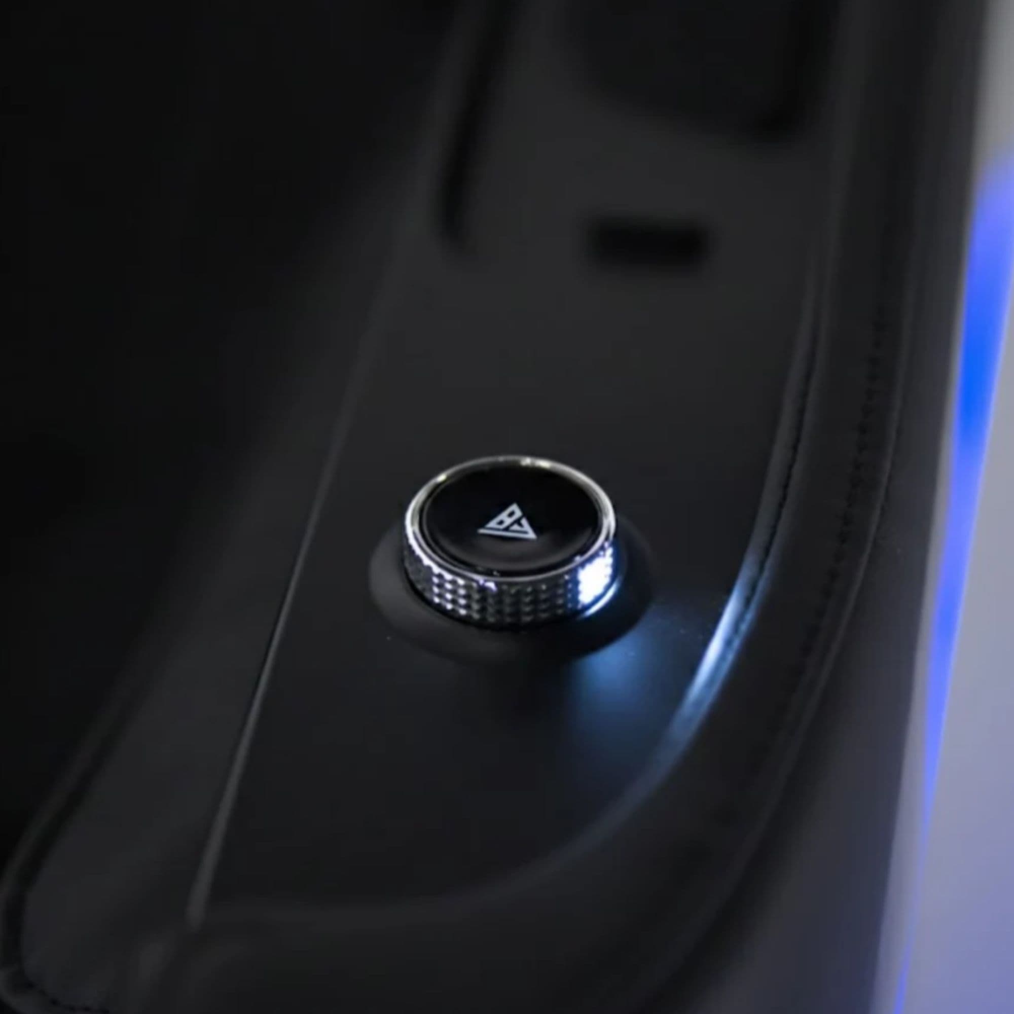 Floridian Brand Rebel 4D Massage Chair Detail View Of Side Control Knob