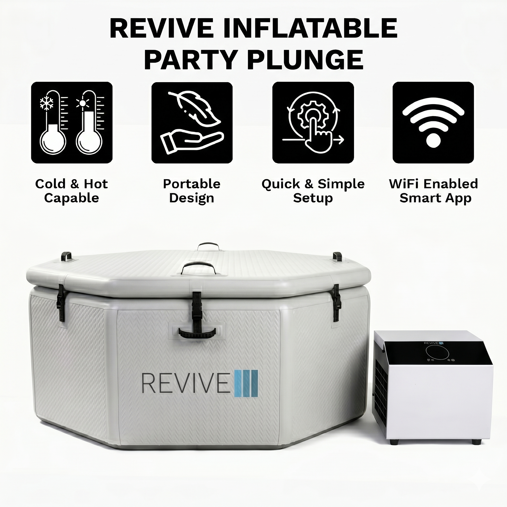 Revive Inflatable Party Plunge – 1HP Chiller or Tub Only
