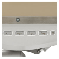 Thumbnail for Geneva 4-Motors Exam Table with Stirrups - OB GYN Close-Up View Of Integrated Side Control Buttons For Beige Variant