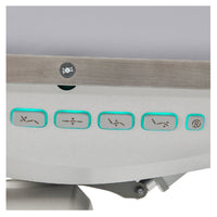 Thumbnail for Geneva 4-Motors Exam Table with Stirrups - OB GYN Close-Up View Of Integrated Side Control Buttons For Gray Variant