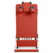 Home Foldable Reformer Red Variant Showing Upright Position On White Background