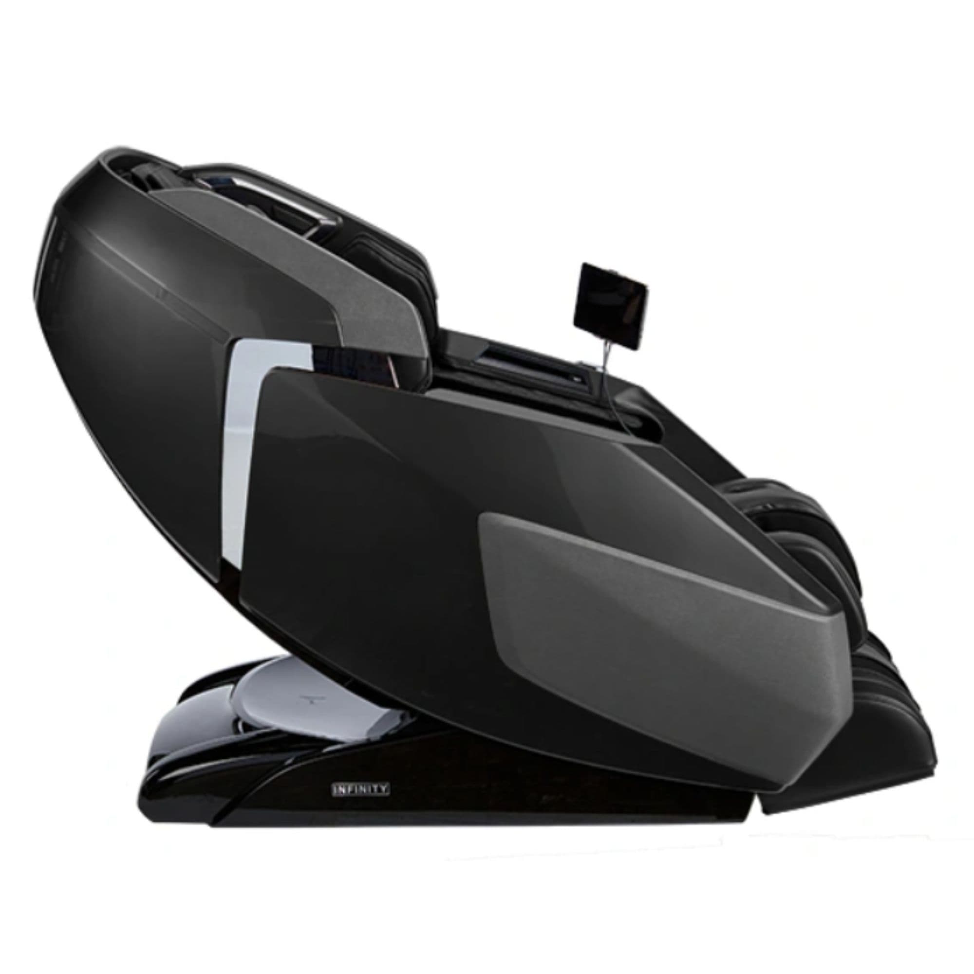 Imperial Syner-D Massage Chair Black Variant Side View On White Background