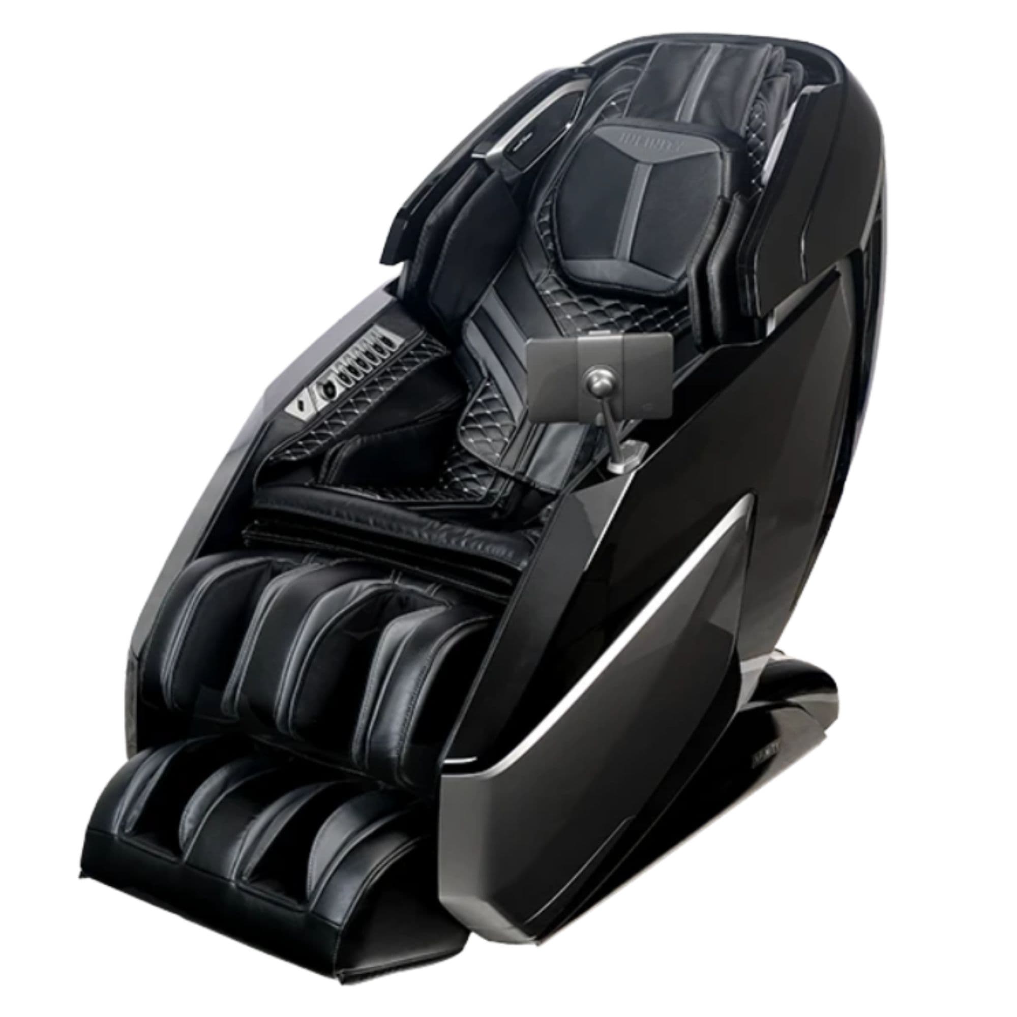 Infinity Circadian Massage Chair Certified Pre-Owned Black Variant Front Right Angled View On White Background